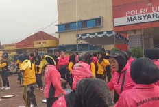 Polsek Sanga Desa Ikut Serta Lomba Olahraga Bersama di Polres Muba
