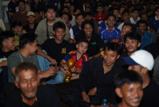 Heboh Semifinal Prancis vs Spanyol! Penonton Nobar TVRI Sumsel Meluber hingga Luar Creative Hub