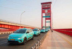 Green SM Resmi Mengaspal di Palembang, Naik Taksi Listrik Bisa Gratis hingga Rp50 Ribu!