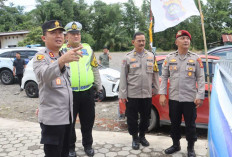 Pantau Arus Mudik di Desa Arahan, Kapolres Lahat Pastikan Pos Pam Merapi Timur Siap Layani Pemudik
