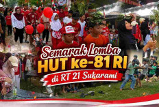 Dari Jalan Santai hingga Tarik Tambang, HUT ke-81 RI di RT 21 Sukarami Palembang Bikin Warga Kompak