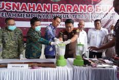 Barang Bukti Inkracht di Kejari OKI Dimusnahkan, PNBP Tercatat Rp1,2 Miliar