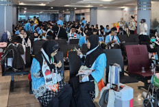 Kloter 7 Lepas Landas! 441 Jemaah Calon Haji Bangka Belitung Resmi Berangkat via Bandara SMB II Palembang