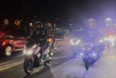 Gaya Hidup Anak Motor! Begini Keseruan Night Ride Bareng All New Honda Vario 125 di Palembang