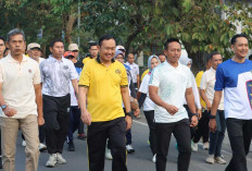 Perkuat Soliditas Lintas Instansi, Polres Lahat Gelar Olahraga Bersama Demi Amankan Kamtibmas Kondusif