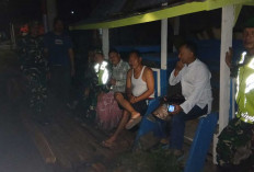 Bikin Tenang! TNI dan Warga Empat Lawang Kompak Ronda Malam Cegah Banjir dan Kejahatan