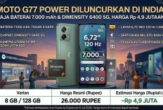 Baterai 7.000 mAh, Motorola Moto G77 Power Resmi Meluncur: Sekali Cas Bisa Tahan 3 Hari