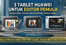 Pas Buat Pemula! 3 Tablet Huawei MatePad Terbaik untuk Edit Foto, Video, dan Desain Grafis