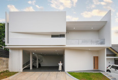 House Tour: Rumah Japandi Serba Putih dengan Detail Geometris yang Estetik