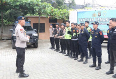 Satgas Kemanusiaan Polda Sumsel Gelar Apel di Labuhan Batu, Pastikan Pengawalan Logistik Aman
