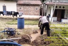 Air Bersih Jadi Perhatian, Kapolsek Sanga Desa Cek Lokasi Sumur Bor di Desa Ngunang