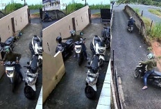 Waspada! Motor Mahasiswi Unsri Digasak Maling di Indralaya, Aksi Pelaku Terekam CCTV