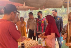 Polsek Batanghari Leko Cek Harga Kebutuhan Pokok, Situasi Pasar Bukit Selabu Kondusif