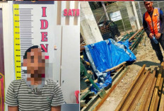 Kepergok Patroli Sedang Potong Besi, Aksi Maling 5 Batang Rel Kereta Api di Lahat Berhasil Dibekuk Polisi
