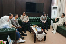 Bahas Isu Begal hingga Judi Online, Kapolres Ogan Ilir Sambangi Ketua DPRD H Edwin Cahya Putra