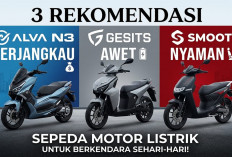 Tembus Jarak 140 Km Sekali Cas hingga Fitur Tukar Baterai Praktis, Apa Saja Keunggulan 3 Motor Listrik Ini?