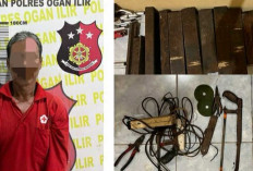Polisi Gagalkan Penjualan 8 Batang Besi Rel KAI, Pelaku Asal Ogan Ilir Diringkus di Palembang