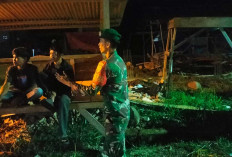 Waspada Jalur Lintas! Babinsa Tanjung Sakti dan Warga Perketat Ronda Malam di Perbatasan Lahat-Manna