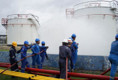 Pertamina Patra Niaga Sumbagsel Gandeng Warga Pasar Lama Lahat untuk Siaga Darurat