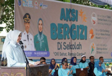 Ketua TP PKK OKI Turun ke Sekolah, Ajak Pelajar Jadikan PHBS sebagai Kebiasaan Sehari-hari