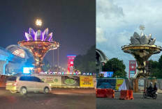 Cindo Nian! Titik Nol Palembang Berubah Drastis, Kini Dilengkapi Running Text Asmaul Husna