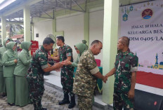 Tak Gelar Open House, Dandim Lahat Pilih Halal Bihalal di Makodim Bersama Seluruh Anggota