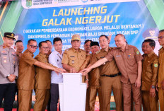 Bupati Muba Luncurkan Galak Ngerjut dan Bagikan Seragam Sekolah Gratis di Kecamatan Lais