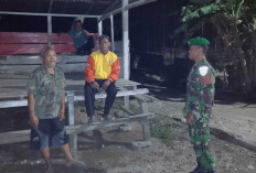 Jaga Keamanan Wilayah Lintas Sumatera: Babinsa Koramil Tanjung Sakti Turun Langsung Patroli Satkamling Bareng 