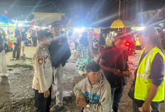Polsek Indralaya Gelar Patroli Hunting Sabtu Malam, Sasar Kerumunan Remaja di Pasar Malam