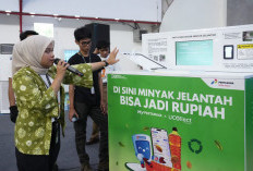 UCollect Box Hadir di Komperta Kilang Pertamina Plaju, Tukar Minyak Jelantah Jadi Uang, Pertama di Palembang!