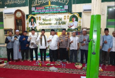 Kapolsek Sanga Desa Bersama Forkopimcam Kompak Hadiri Maulid di Desa Ngunang