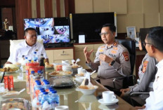 Perkuat Keamanan Kota, Wali Kota H Arlan Sambut Hangat Kunjungan Perdana Kapolres Prabumulih AKBP Gunarto