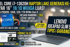 Lenovo IdeaPad Slim 5 Bawa Layar Luas 16 Inci dan Performa Buas Intel Core i7 Generasi ke-13