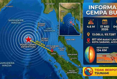 Gempa Magnitudo 4,6 Guncang Kota Sabang Pagi Ini, Tak Berpotensi Tsunami