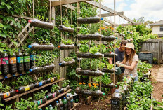 Lahan Sempit Bukan Halangan! Ini Cara Mudah Bikin Kebun Vertikal dari Botol Plastik Bekas, Cocok untuk Pemula