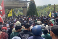 Kericuhan Pecah di OKU Timur! Ribuan Massa Kepung Kantor Bupati Hingga Bakar Ban Tuntut Kepastian Tapal Batas