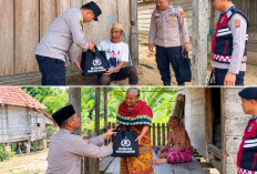 Jumat Berkah, Polsek Batanghari Leko Salurkan 10 Paket Sembako untuk Warga Kurang Mampu
