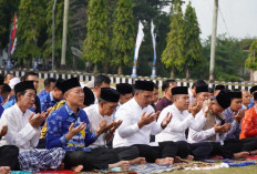 Wabup Supriyanto Pimpin Langsung Shalat Istisqa di Kantor Bupati OKI, Warga Bersatu Doakan Hujan Turun