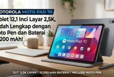 Gak Perlu Beli Pen Lagi! Tablet Terbaru Motorola Moto Pad 70 Resmi Meluncur Bawa Layar Luas 2,5K