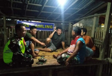 Cegah Kejahatan di Lingkungan Rumah, Babinsa Lahat Aktifkan Kembali Siskamling Modern di Desa Gunung Kembang