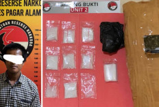 Pesan Keras Kapolres Pagar Alam: Tak Ada Celah Bagi Jaringan Narkoba, Hampir 1 Kg BB Berhasil Diamankan