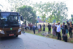 Sekda Sumsel Edward Candra Lepas Rombongan Siswa ke Sekolah Rakyat Permanen OKI
