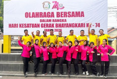 Perkuat Sinergi Bersama, Polsek Sungai Lilin Olahraga Bersama Masyarakat