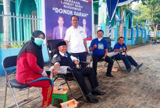 Jelang HUT Ke-25, DPC Demokrat OKI Gelar Baksos Donor Darah, Cek Kesehatan Hingga Tanam Pohon