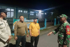 Cegah Keresahan Saat Warga Istirahat, Babinsa dan Polsek Tanjung Sakti Perketat Siskamling Ramadan