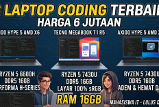 Coding Bebas Lag! Ini 3 Rekomendasi Laptop RAM 16GB Harga 6 Jutaan Terbaik untuk Mahasiswa Informatika
