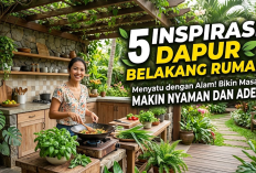 5 Inspirasi Dapur Belakang Rumah yang Menyatu dengan Alam, Bikin Masak Makin Nyaman dan Adem