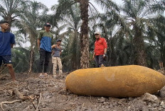 Geger Ogan Ilir! Mortir Raksasa 1,3 Meter Ditemukan di Kebun Sawit, Polisi Beri Peringatan Keras
