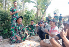 Tawa Bersama di Dusun Gombyong: Momen Seru Prajurit TMMD dan Warga Bahu-Membahu Bangun Desa Cukil