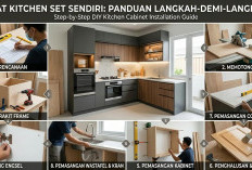 Hemat Budget Jutaan Rupiah! Ini Cara Mudah Membuat Kitchen Set Sendiri di Rumah untuk Pemula
